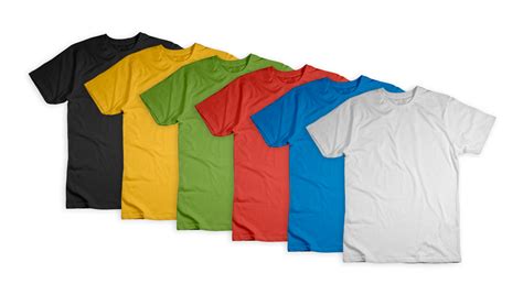 Paquete De Camisetas De Colores Sobre Fondo Transparente 12628185 Png