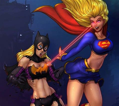 Super Woman And Bat Girl Comic Book Characters Comic Character Comic Books Art Comic Art Dc