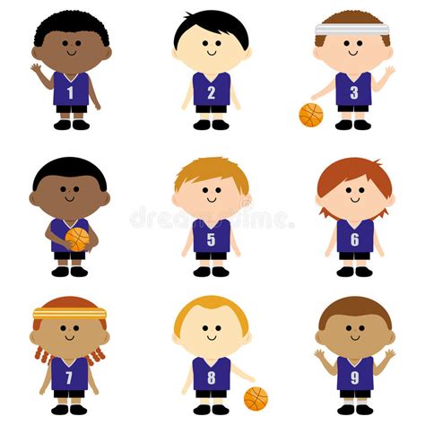 Basketball Players Cartoon Stock Illustrations 750 Basketball Players