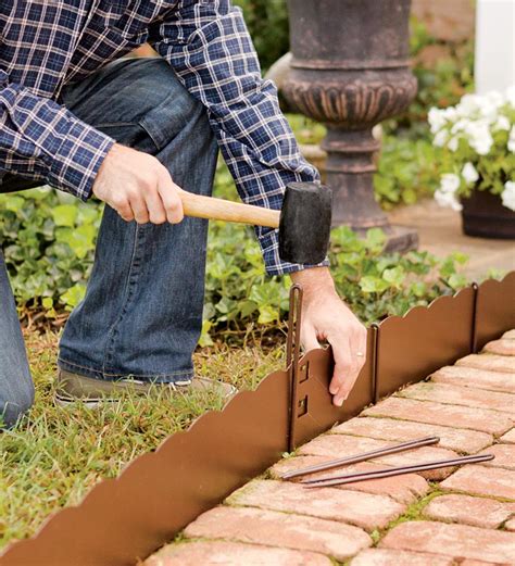 Define Gardens Flower Beds Walkways And More With Easy To Use Bendable Steel Garden Edging It