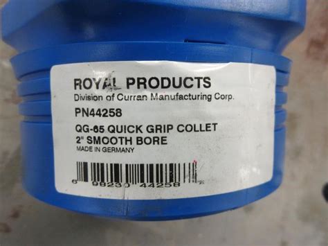 Machines Used Royal Products Qg 65 Quick Grip Collets Assorted Sizes Approx 41 Sets