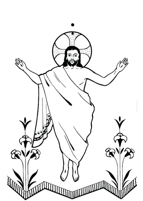Jesus Resurrection Coloring Page At Free Printable