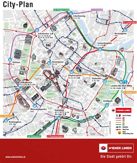Vienna Public Transport Zones Map Transport Informations Lane