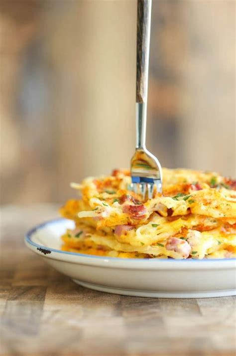 Twist and squeeze to release excess moisture. Ham and Cheese Hash Brown Waffles | RecipeLion.com