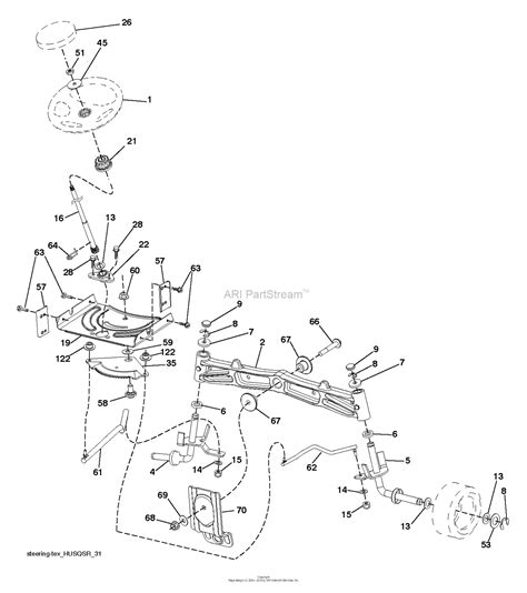 Husqvarna Yth22v46 96043018500 2013 09 Parts Diagram For Steering