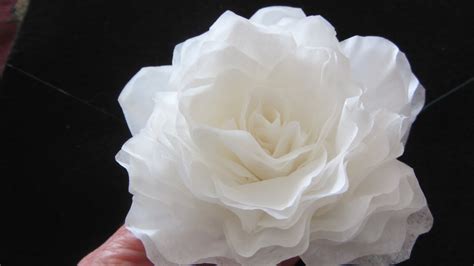 How To Make This Elegant Coffee Filter Rose Quick Youtube