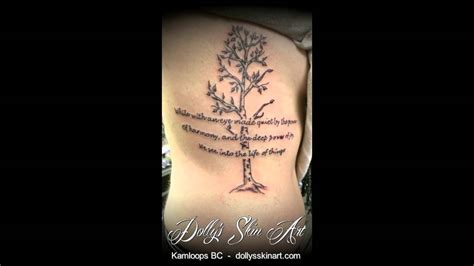 Green man tattoo covers a vine armband right under its mustache and includes a thistle at the top center. Desiree's Black and Grey Birch Tree With Lettering Tattoo - YouTube