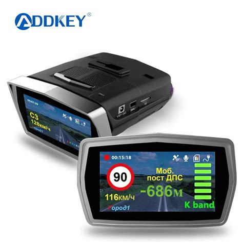 Addkey Car Dvr Radar Detector Gps 3 In 1 Car Detector Camera Full Hd