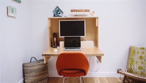 Folding desks are a great option for people. 20 Space-Saving Fold Down Desks To Maximize Productivity