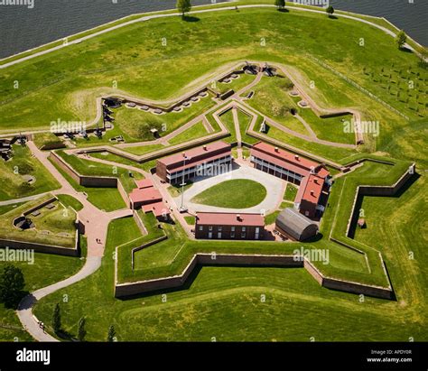 Aerial View Of Ft Mchenry In Baltimore Md Stock Photo Alamy