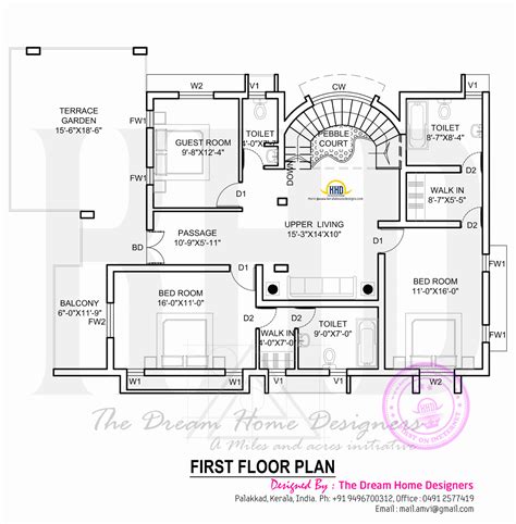 House Front And Side Elevation And Ground And First Floor Plan Details