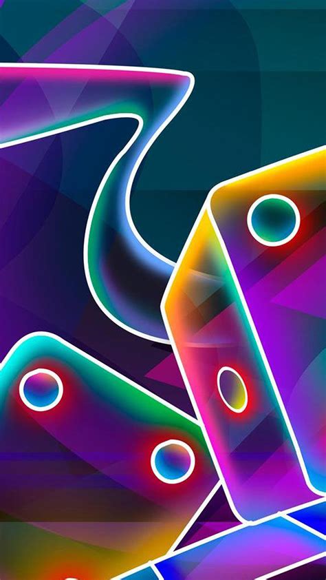 Neon Dice Hd Wallpaper For Your Mobile Phone