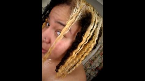 Bleaching My Natural Curly Hair Part 2 RESULTS YouTube