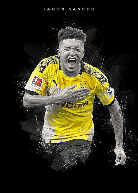Dortmund apps has many interesting collection that you can use as wallpaper, over much best photos of jadon sancho are contained! Jadon Sancho Pop Art Poster Print | metal posters ...
