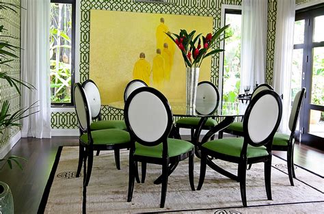 Creating Wonderful Dining Room With Refreshing Green Accent – HomesFeed