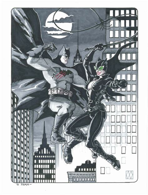 Batman Vs Catwoman Matt Wagner In Sean Thorntons Batman Commissions