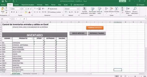 Descargar Formato De Control De Inventarios Entradas Y Salidas En Excel