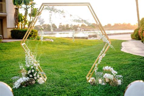 Design 40 Of Hexagon Wedding Arch Dimensions Markmanhattan