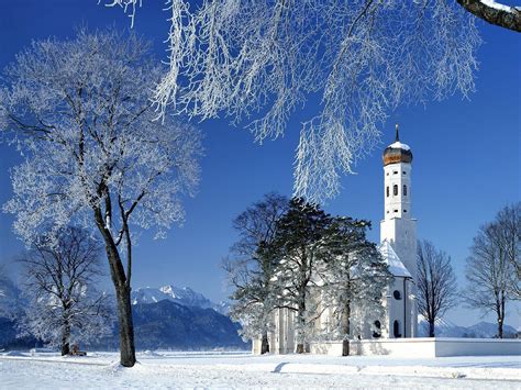 Known Places St Coloman Church In Winter Schwangau