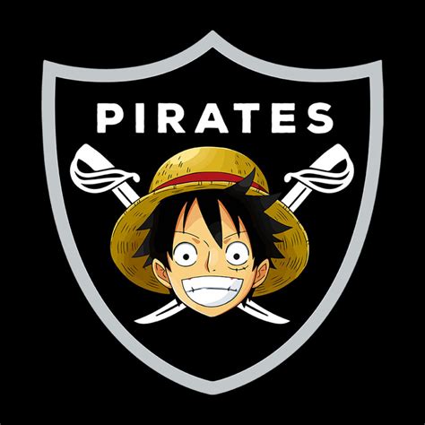 Medium Monkey D Luffy Pirates Raiders Logo One Piece Men