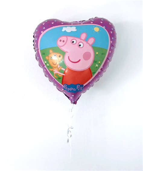 The Foil Balloon Peppa Pig Heart 46 Cm Pink Grabo Occasion Fairs