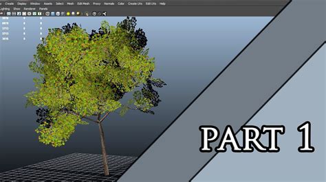Autodesk Maya 2013 Tutorial Tree Modeling And Texturing Part 1 Youtube