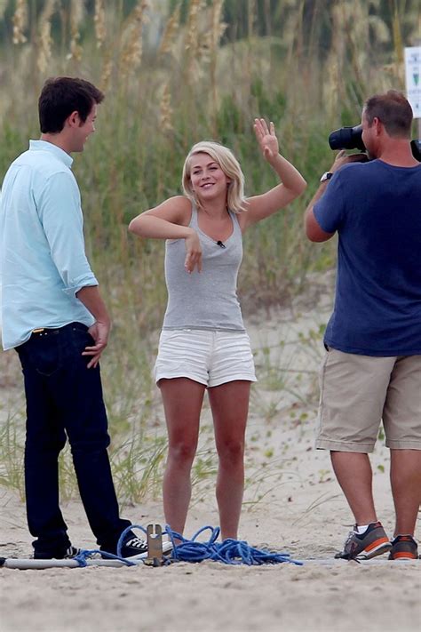 Julianne Hough On The Beach On The Safe Haven Set Hawtcelebs