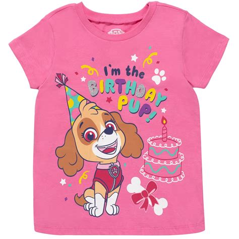 Paw Patrol Skye Birthday Little Girls T Shirt Toddler To Big Kid