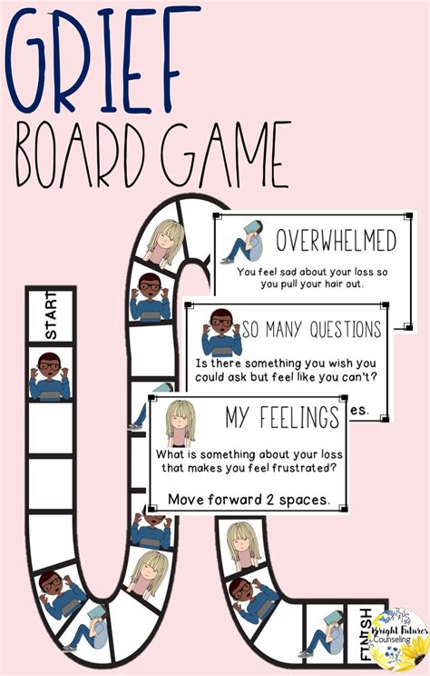Grief Board Game Digital Distance Learning School Counseling Game