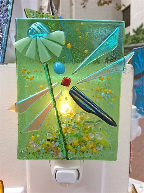 Handcrafted Fused Glass Night Light Magic Collection
