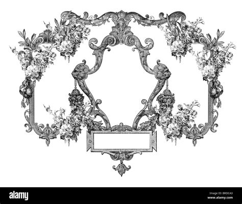 Luxuriously Illustrated Old Victorian Frame Stock Photo Alamy