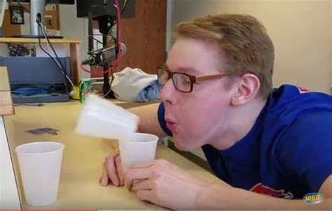 Gavin Tries The Cup Blowing Challenge