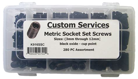 Metric Set Screw Assortment Kit 3mm 12mm Uk Diy And Tools