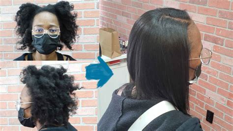 Japanese Straight Perm On 4B 4C Hair Kinky Coily To Permanently