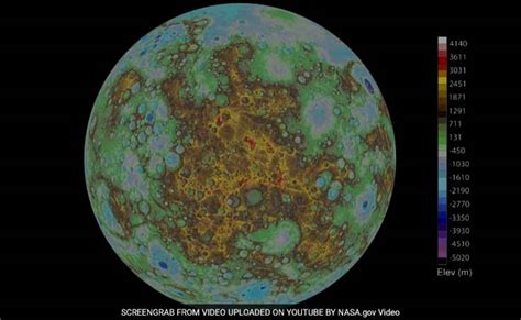 Nasa Releases First Ever Global Topographic Model Of Mercury