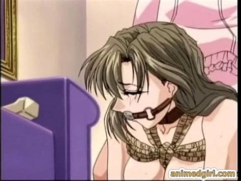 Bondage Anime With Gagging Gets Vibrator In Her Ass And Pussy Xnxx Com
