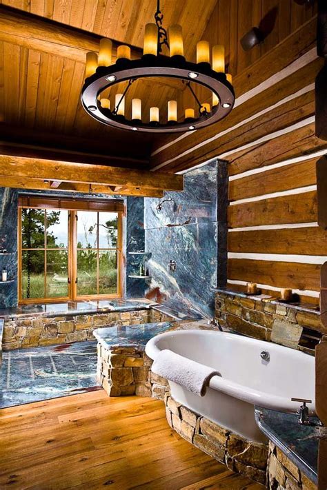 Beautyamazing Log Home Bathrooms Log Homes Rustic House