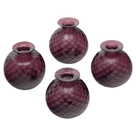 Purple Murano Glass Bud Vases At 1stdibs