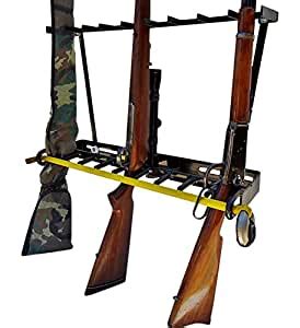 This can be locked on the other end. Amazon.com: 9 Gun - Locking Gun Rack - Vertical Floor ...