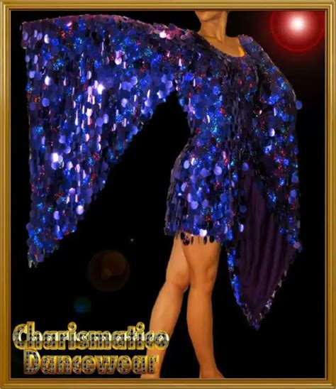 Custom Wing Shiny Sequin Drag Cabaret Queen Dance Dress 17000 Picclick