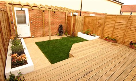 It is easily maintained and you can make much more use of garden decking is not difficult to install and can be placed on the existing path or grass so there is not too much back breaking work involved. Bracknell, Small Garden - Dream Gardens