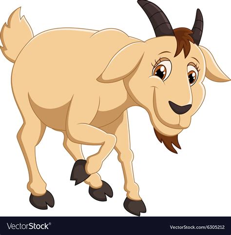 Cartoon Goat Character Royalty Free Vector Image