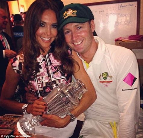 Michael Clarke S Wife Kyly Hits Back At Lara Bingle Daily Mail Online