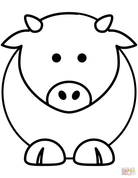 Cartoon Cow Coloring Page Free Printable Coloring Pages
