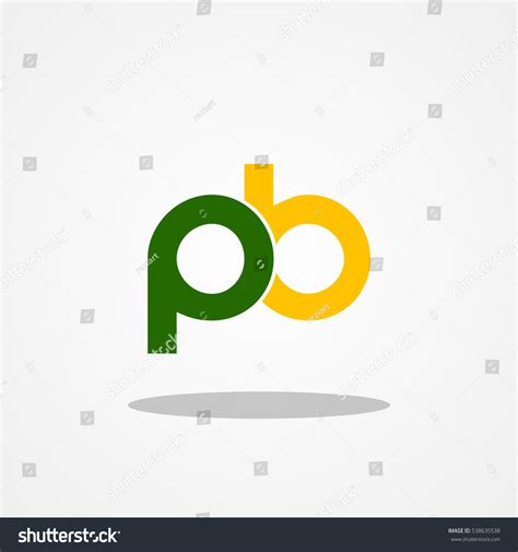 Initial Letter Pb Lowercase Logo Design Stock Vector Royalty Free