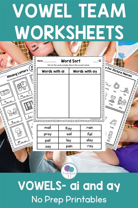 Free Printable Vowel Team Worksheets Printable Word Searches