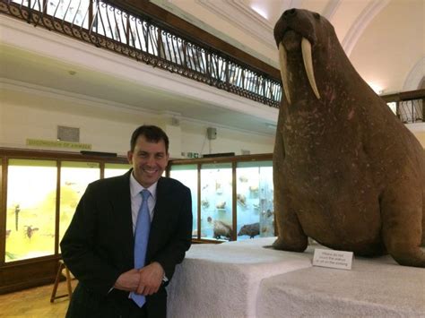 john glen mp enjoying a moment with the walrus not a selfie but close national treasure