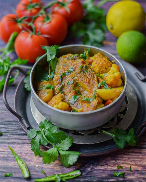 Bengali Fish Curry With Potatoes And Cauliflower Kitchen Mai