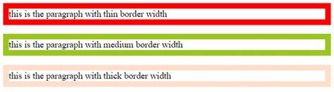 Css Border Property Style Width Color Formget