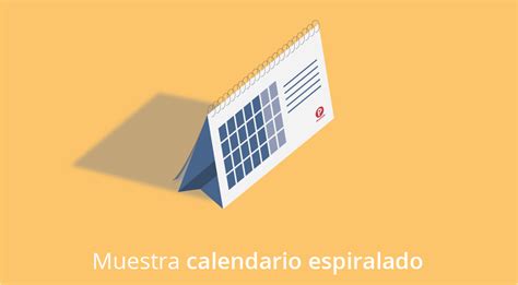 Calendario Sobremesa Con Espiral Impresión Online Proprintweb